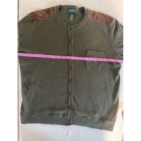 Lauren Ralph Lauren Green Cardigan Sweater - Picture 6 of 8